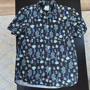 The North Face cactus novelty print Short Sleeve button down shirt